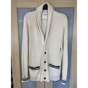 Abercrombie & Fitch Cream Cardigan Sweater